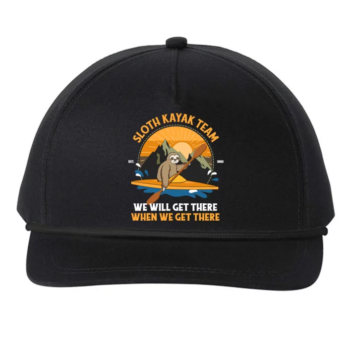 Sloth Kayak Sloth Kayak Team Snapback Five-Panel Rope Hat