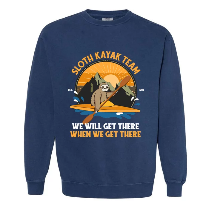 Sloth Kayak Sloth Kayak Team Garment-Dyed Sweatshirt