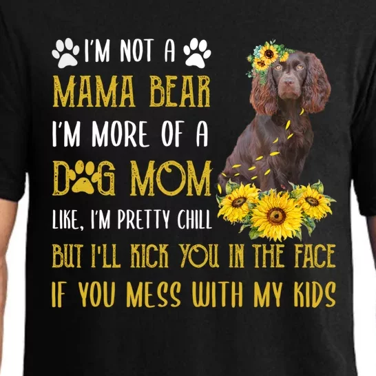 Sunflower Kin Spaniel Mom Mothers Day Dog Mom Cute Gift Pajama Set