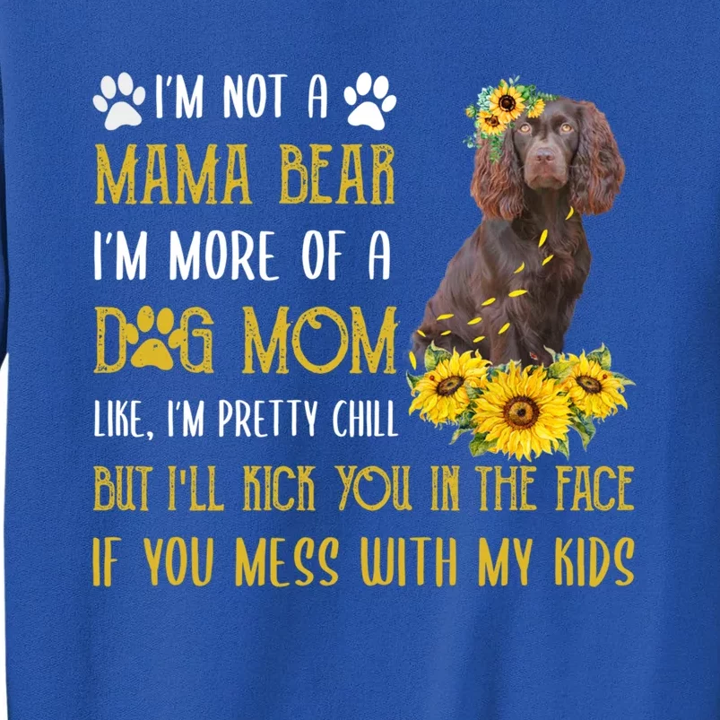 Sunflower Kin Spaniel Mom Mothers Day Dog Mom Cute Gift Tall Sweatshirt