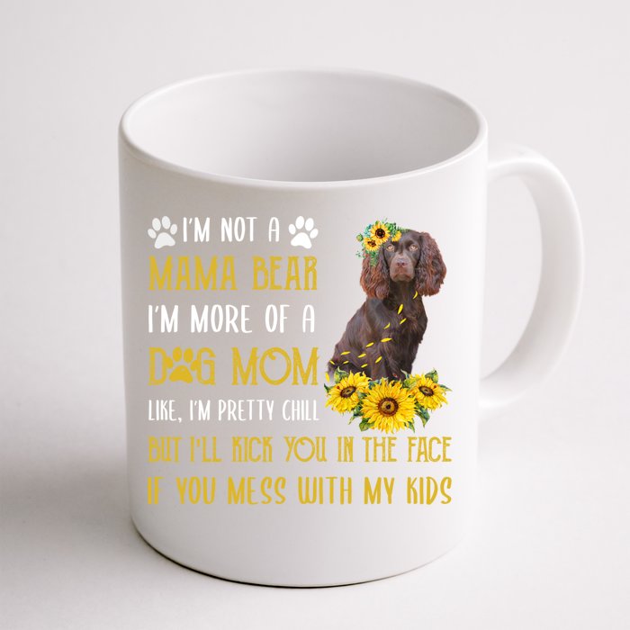 Sunflower Kin Spaniel Mom Mothers Day Dog Mom Cute Gift Front & Back Coffee Mug