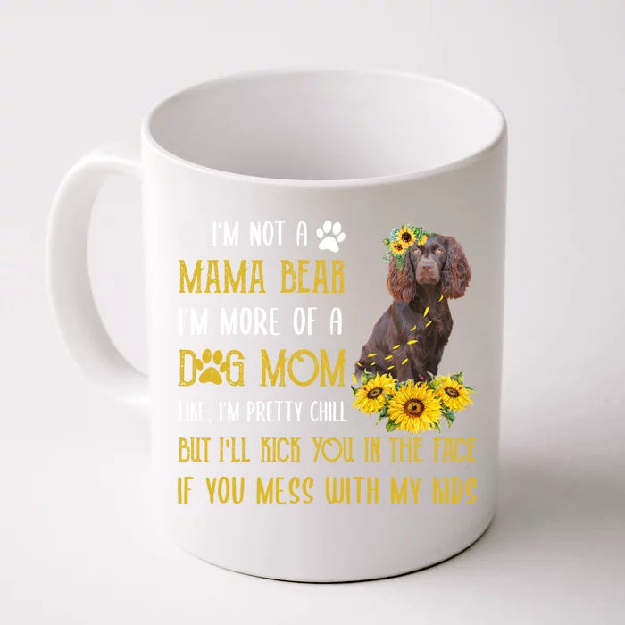 Sunflower Kin Spaniel Mom Mothers Day Dog Mom Cute Gift Front & Back Coffee Mug