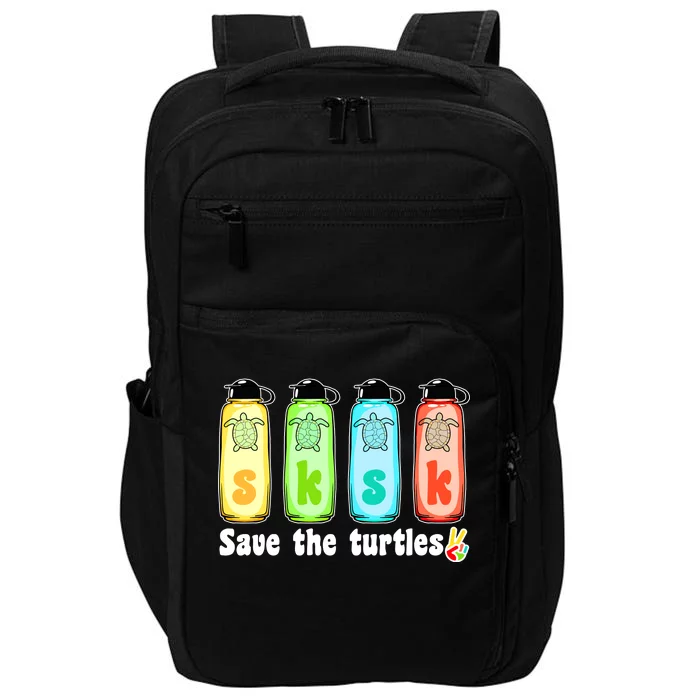 SKSKSK Save The Turtles Peace Impact Tech Backpack