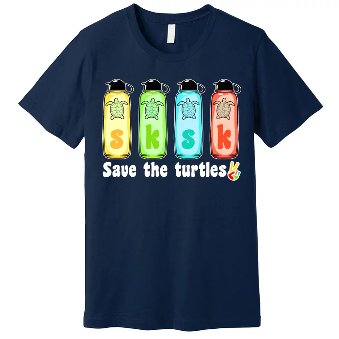 SKSKSK Save The Turtles Peace Premium T-Shirt