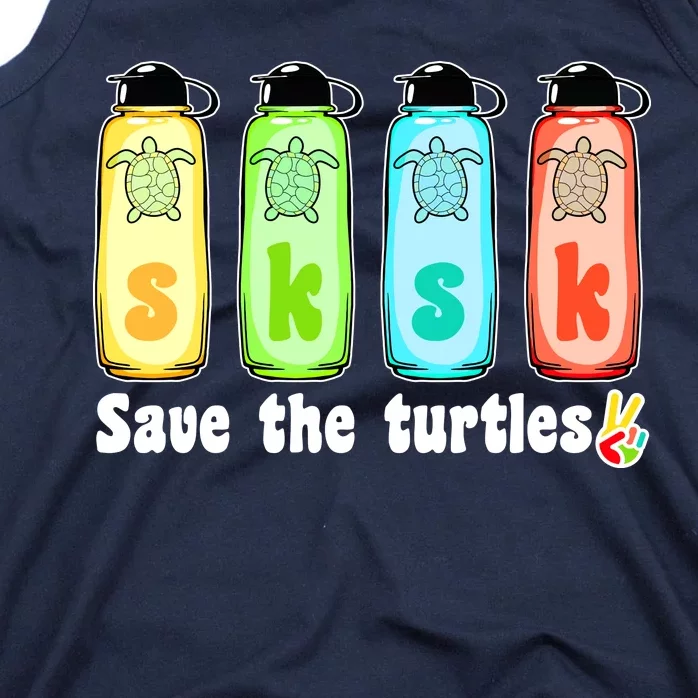 SKSKSK Save The Turtles Peace Tank Top