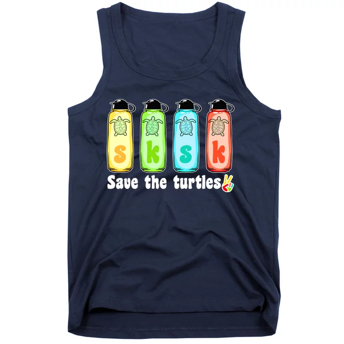 SKSKSK Save The Turtles Peace Tank Top