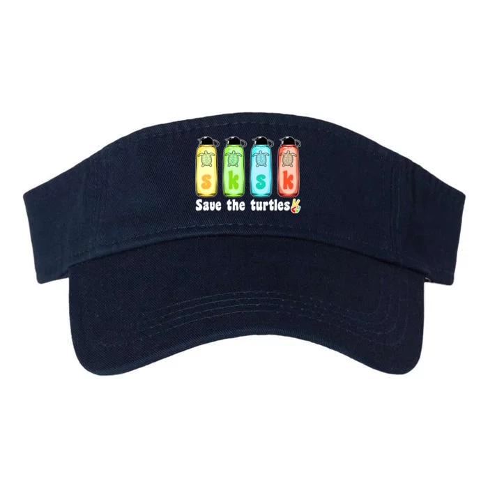 SKSKSK Save The Turtles Peace Valucap Bio-Washed Visor