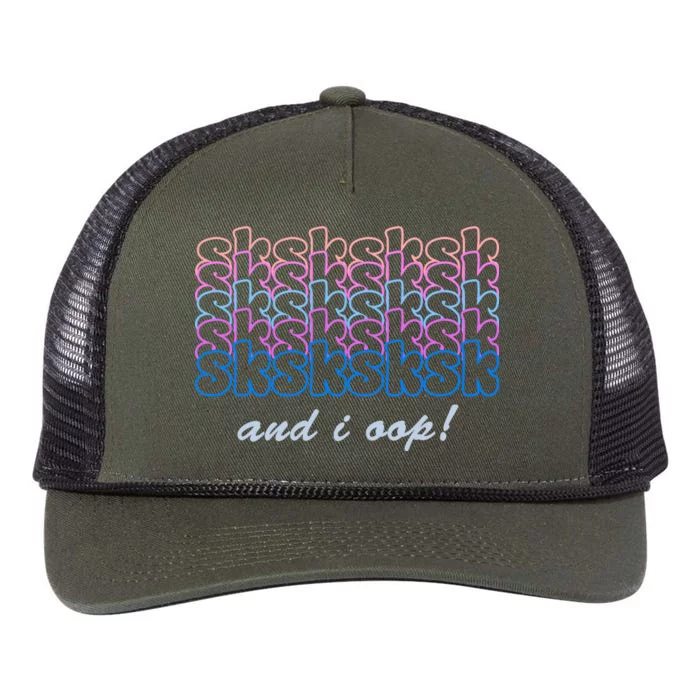 SKSKSKSK And I Oop Retro Rope Trucker Hat Cap