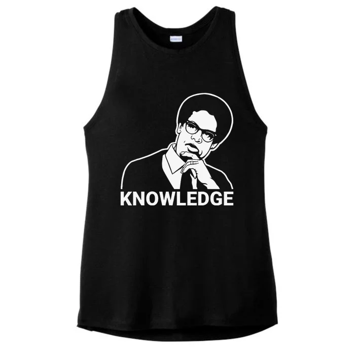 Sowell Knowledge Thomas Economist Black History Ladies Tri-Blend Wicking Tank