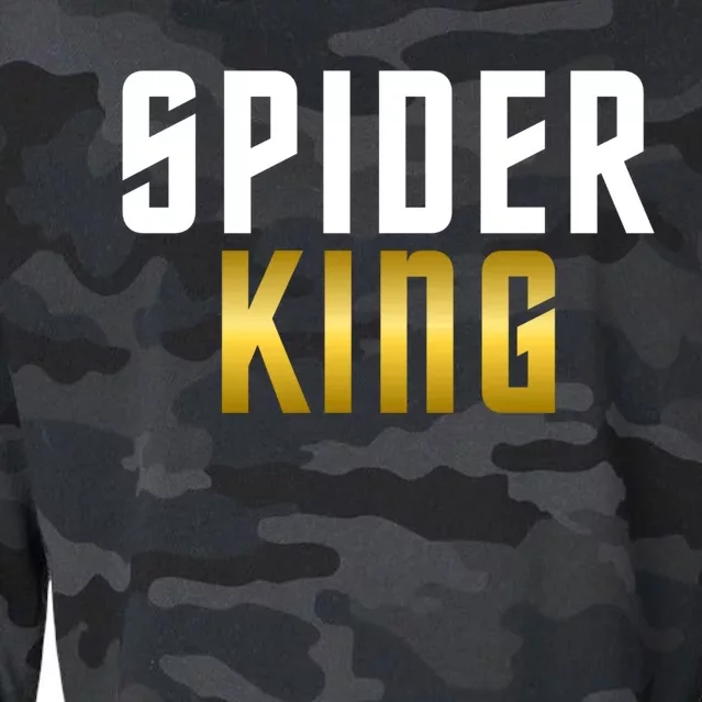 Spider King Tarantula Spider Dad Gift Cropped Pullover Crew