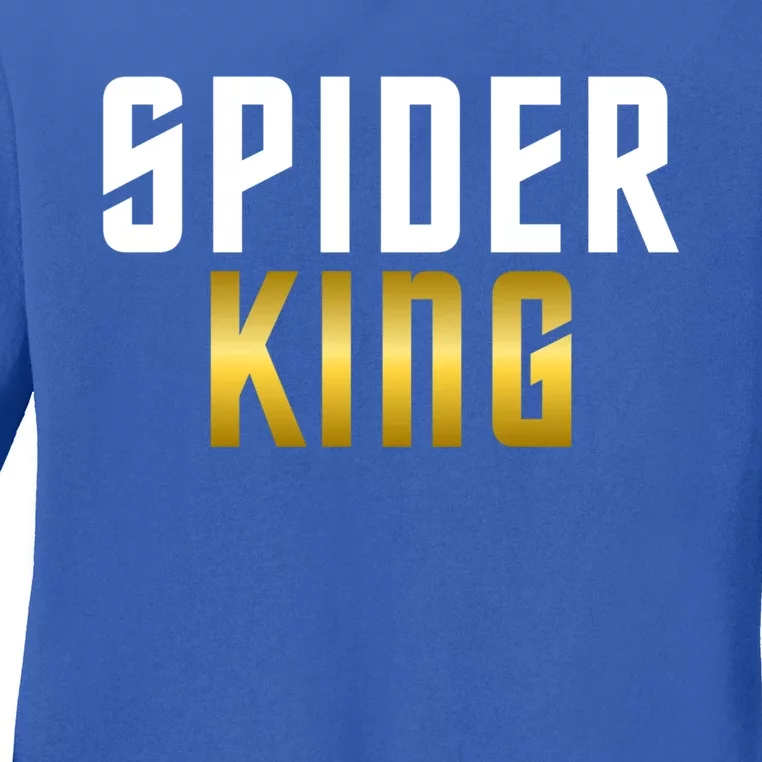 Spider King Tarantula Spider Dad Gift Ladies Long Sleeve Shirt