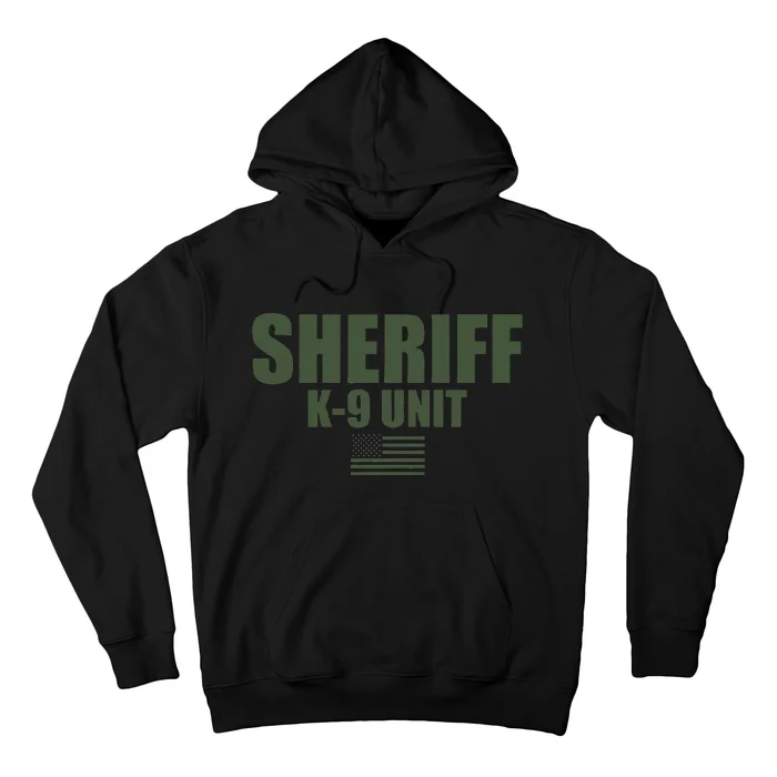 Sheriff K9 Unit Police Flag Uniform Hoodie