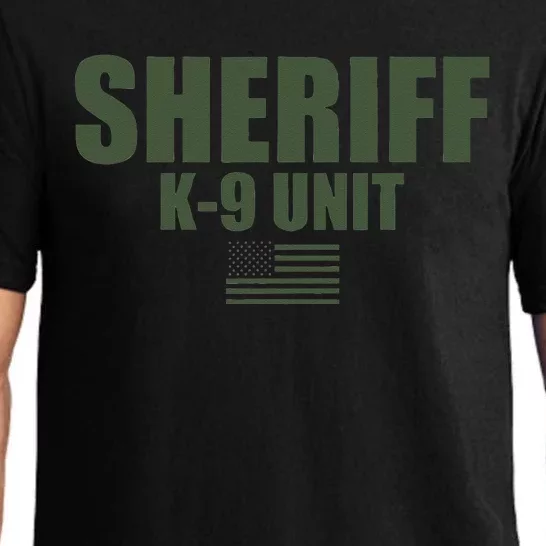 Sheriff K9 Unit Police Flag Uniform Pajama Set