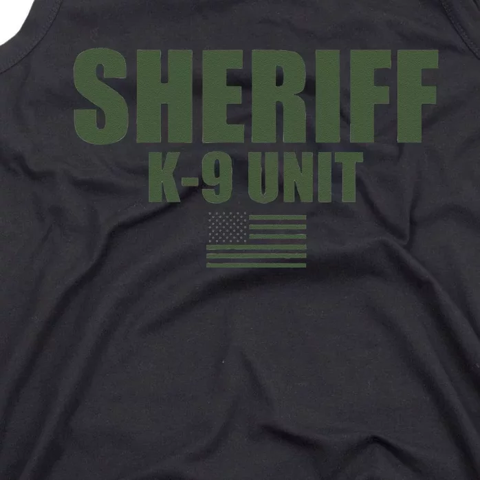 Sheriff K9 Unit Police Flag Uniform Tank Top