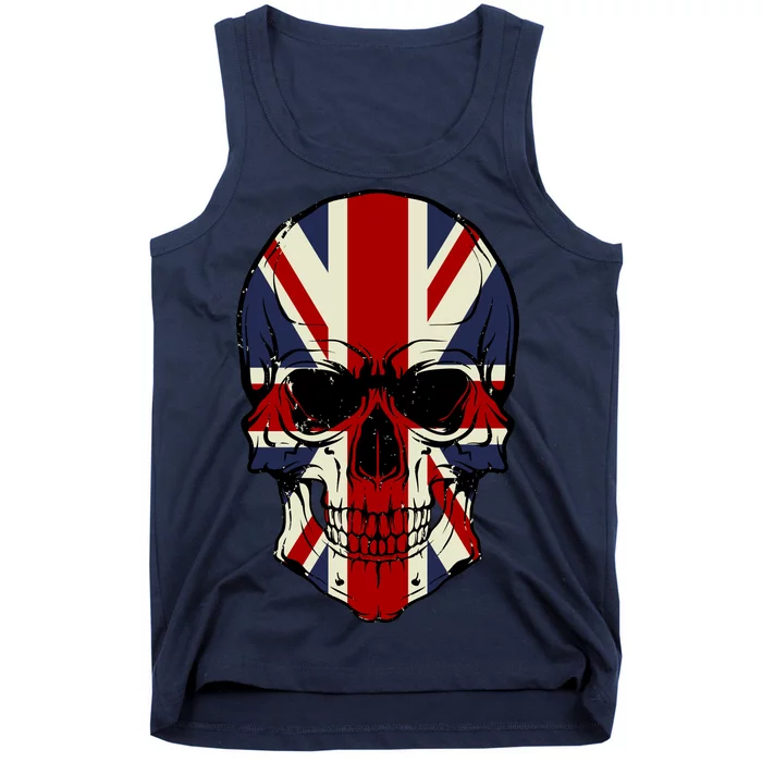 Skull Face British Flag Tank Top