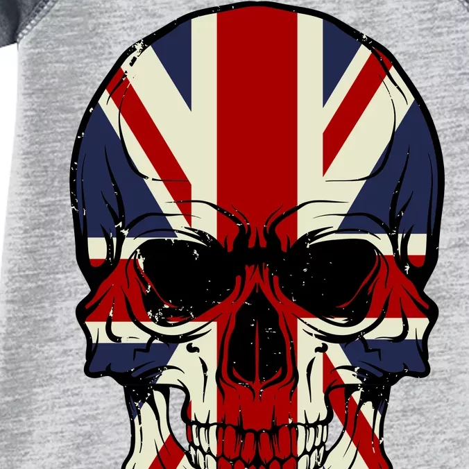 Skull Face British Flag Infant Baby Jersey Bodysuit