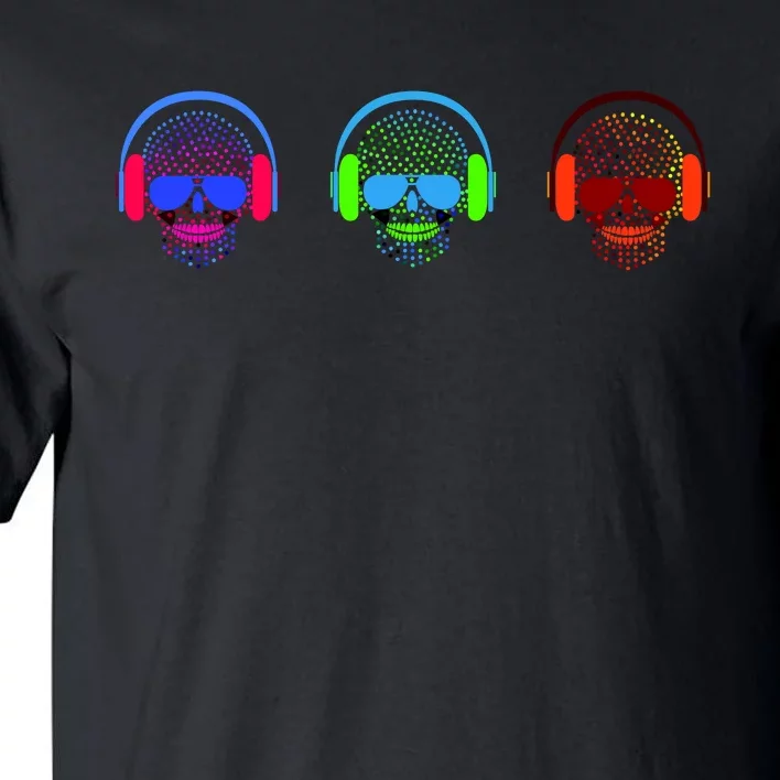 Skull Icons With Headphones Tall T-Shirt