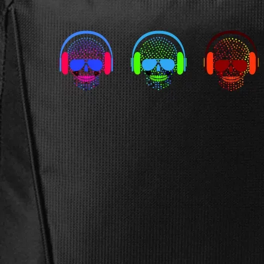 Skull Icons With Headphones City Backpack