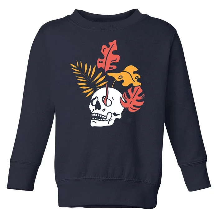 Skull Leaves Toddler Sweatshirt