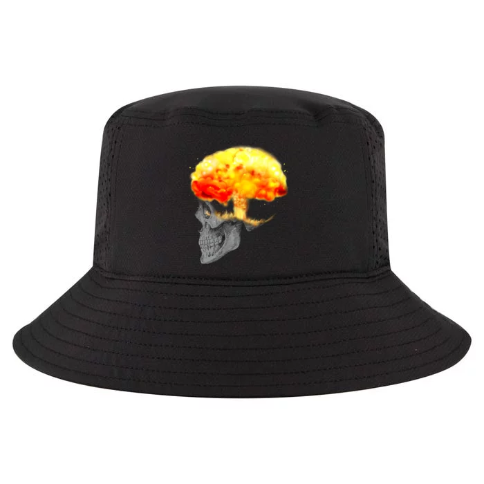 Skull Mind On Fire Cool Comfort Performance Bucket Hat