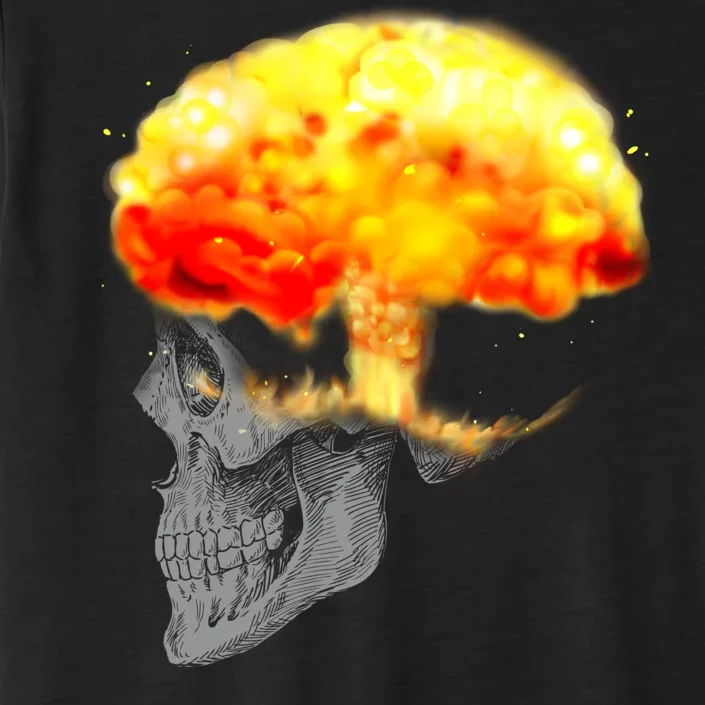 Skull Mind On Fire ChromaSoft Performance T-Shirt