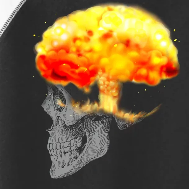 Skull Mind On Fire Toddler Fine Jersey T-Shirt