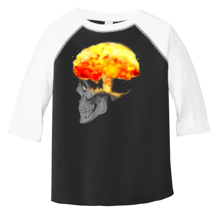 Skull Mind On Fire Toddler Fine Jersey T-Shirt