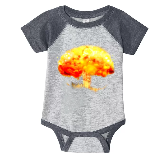 Skull Mind On Fire Infant Baby Jersey Bodysuit