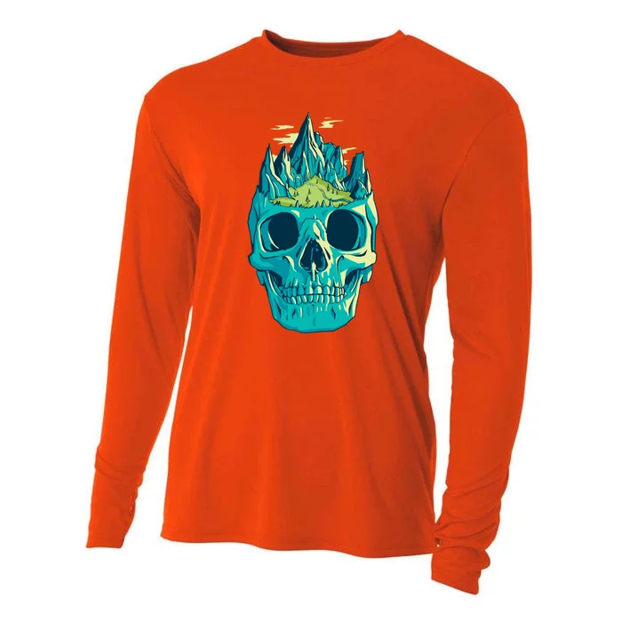 Skull Mountains Cooling Performance Long Sleeve Crew