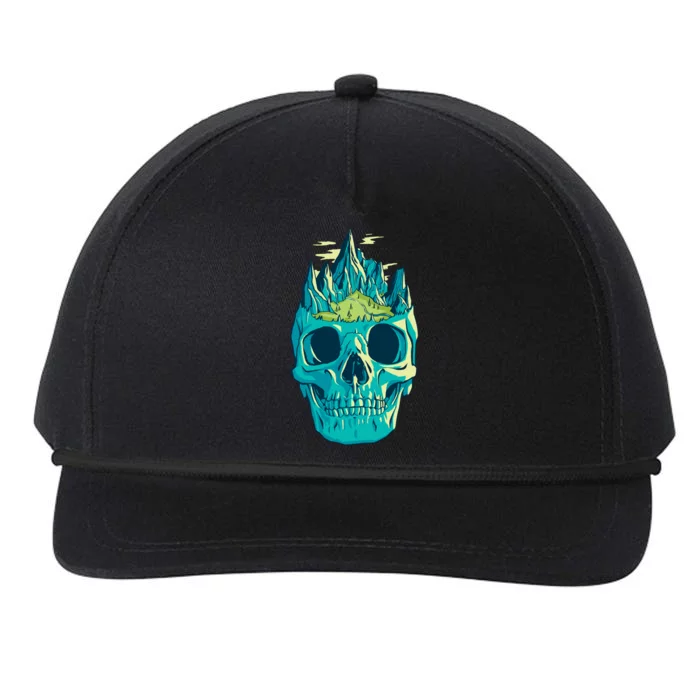 Skull Mountains Snapback Five-Panel Rope Hat