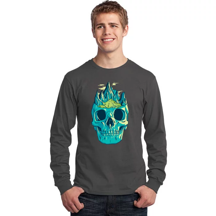 Skull Mountains Tall Long Sleeve T-Shirt