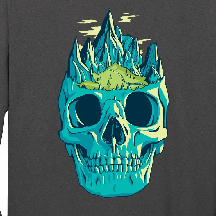 Skull Mountains Tall Long Sleeve T-Shirt