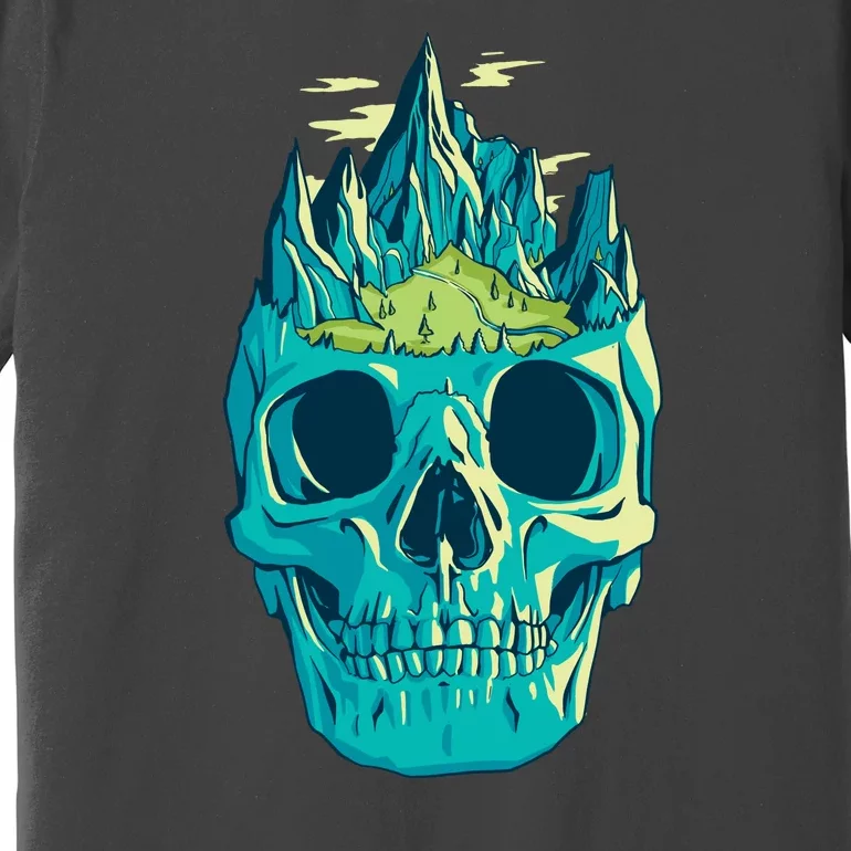 Skull Mountains Premium T-Shirt