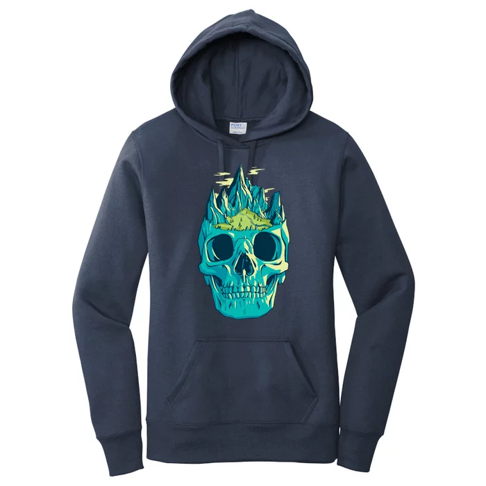 Skull Mountains Women's Pullover Hoodie