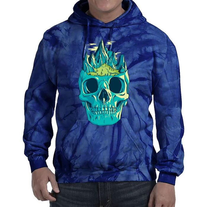 Skull Mountains Tie Dye Hoodie