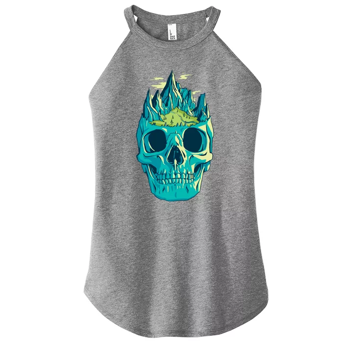 Skull Mountains Women’s Perfect Tri Rocker Tank