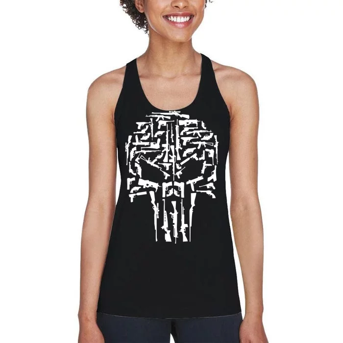 Skull Of Guns Women's Racerback Tank