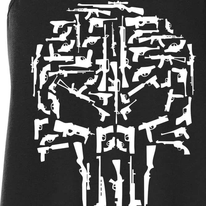 Skull Of Guns Women's Racerback Tank