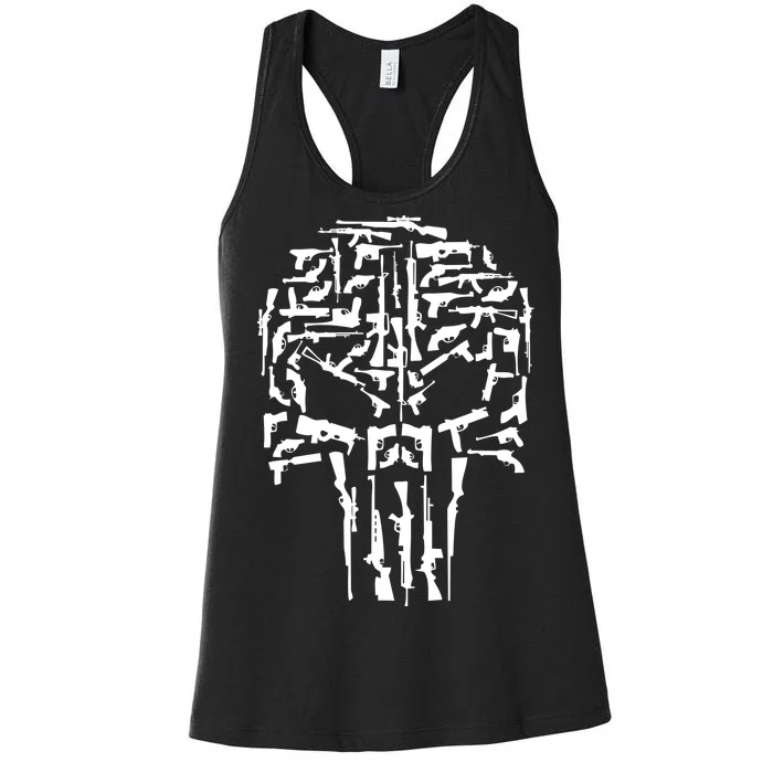 Skull Of Guns Women's Racerback Tank