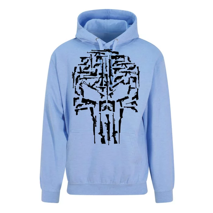 Skull Of Guns Unisex Surf Hoodie