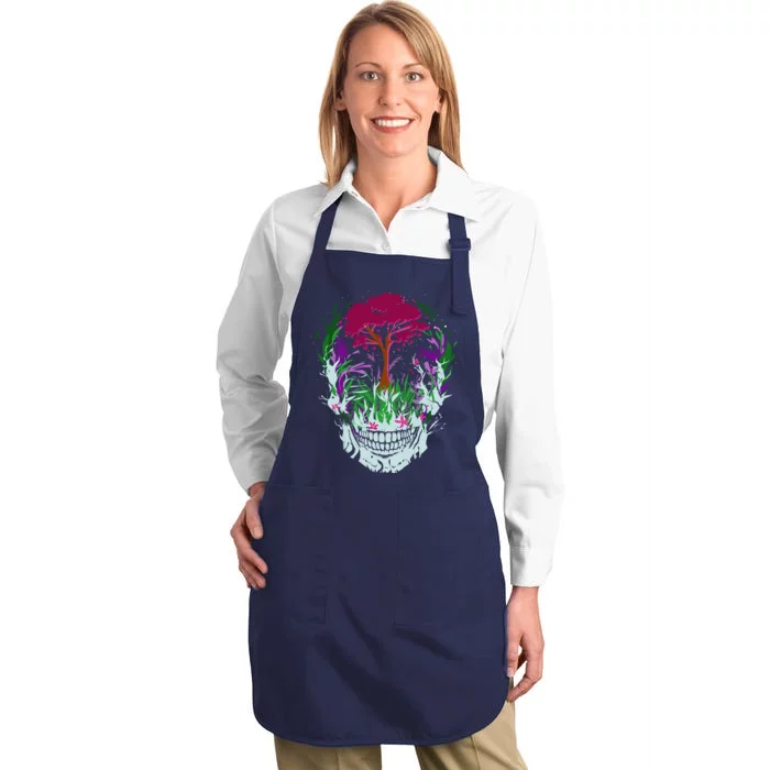 Skull Of Nature Full-Length Apron With Pocket