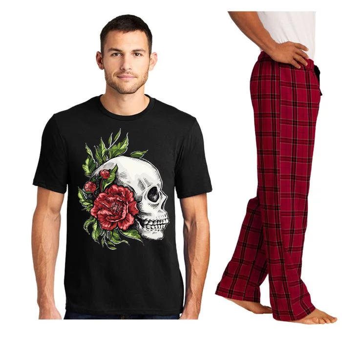 Skull Roses Pajama Set