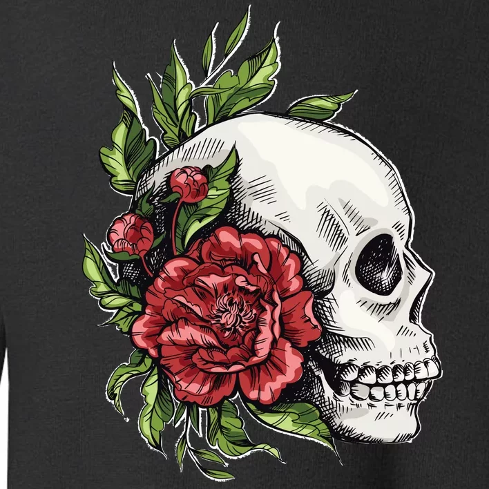 Skull Roses Toddler Sweatshirt