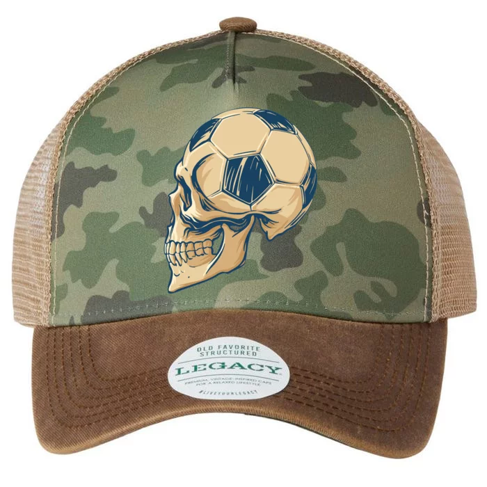 Skull Soccer Ball Legacy Tie Dye Trucker Hat