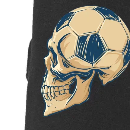 Skull Soccer Ball Doggie 3-End Fleece Hoodie