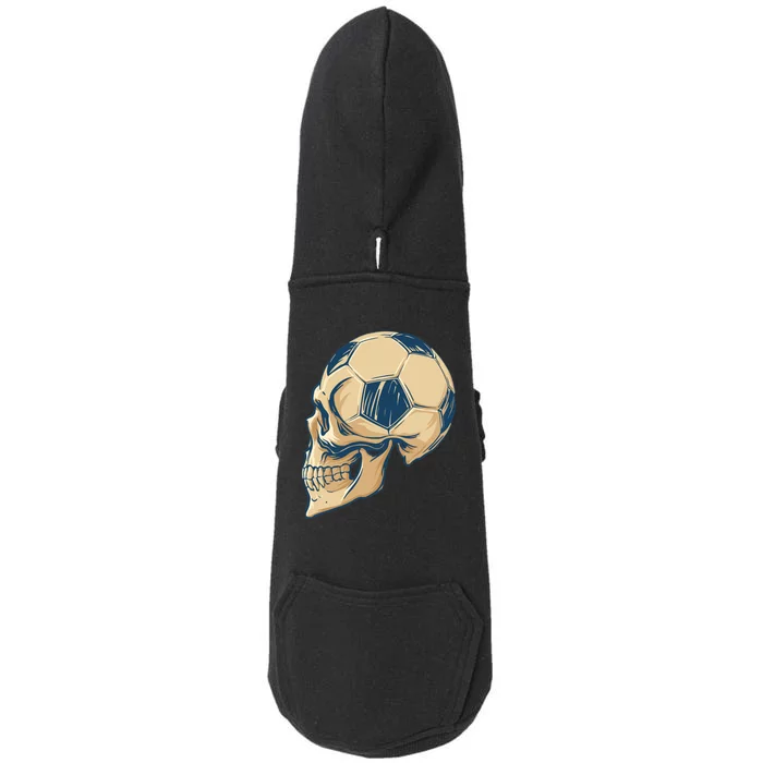 Skull Soccer Ball Doggie 3-End Fleece Hoodie