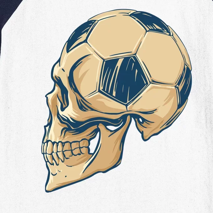 Skull Soccer Ball Baseball Sleeve Shirt