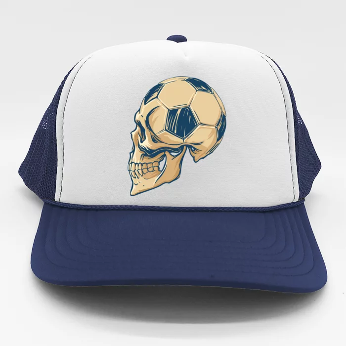 Skull Soccer Ball Trucker Hat