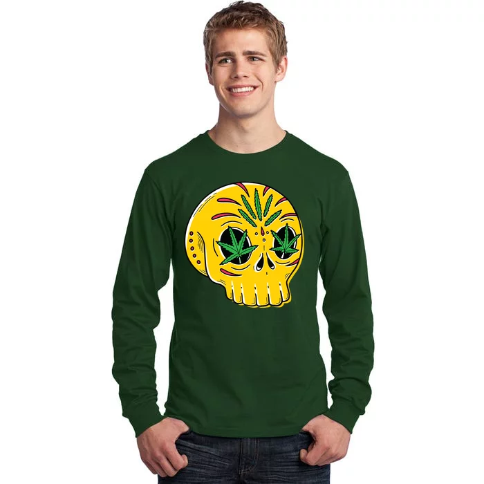 Skull Weed Tall Long Sleeve T-Shirt