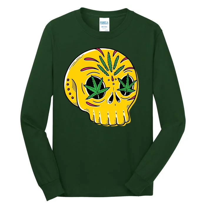 Skull Weed Tall Long Sleeve T-Shirt